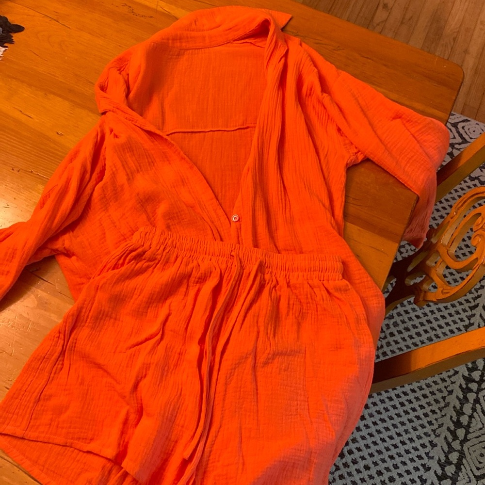 Short and button down set